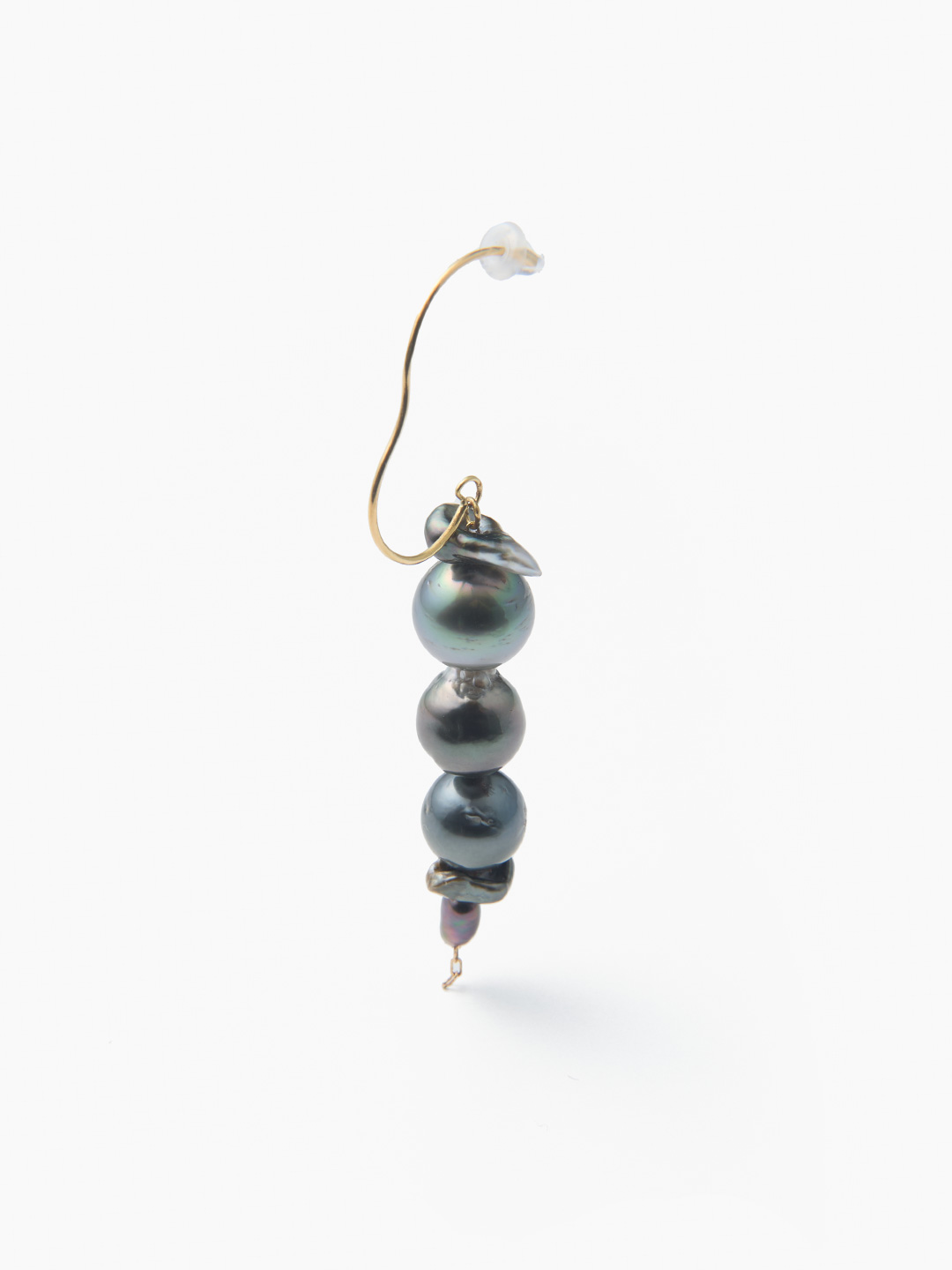 Tahitian Frutta Single Pierced Earring - Gold