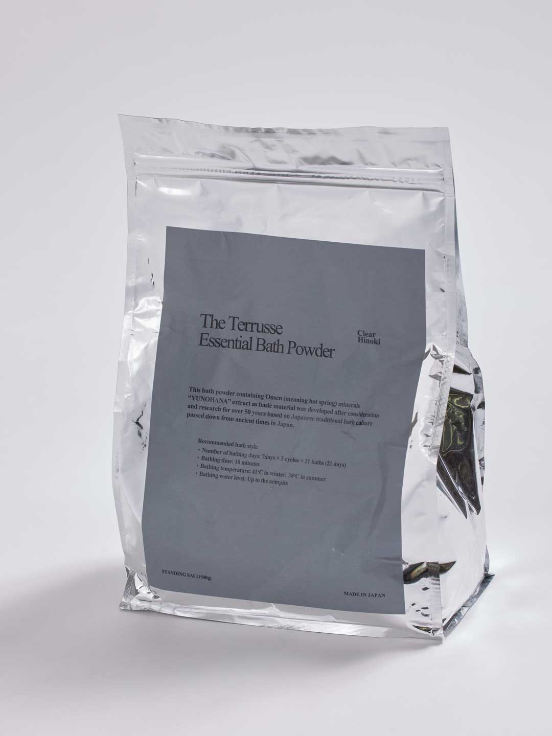 Essential Bath Powder -Standing Bag - Hinoki