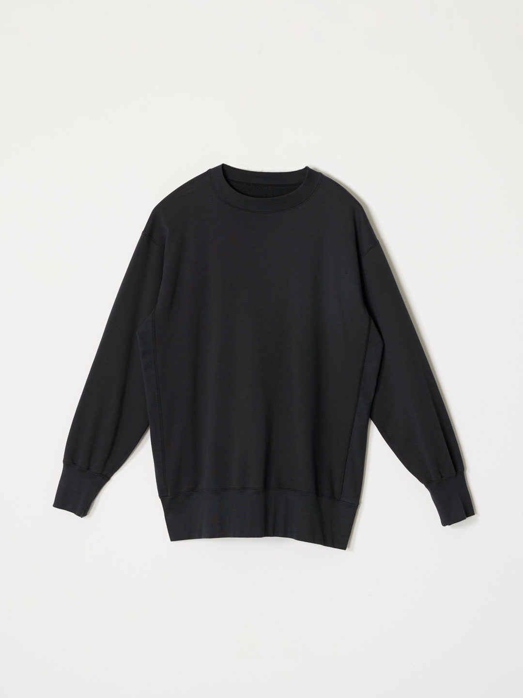 Organic Cotton Terry Crew Neck - Dark Grey