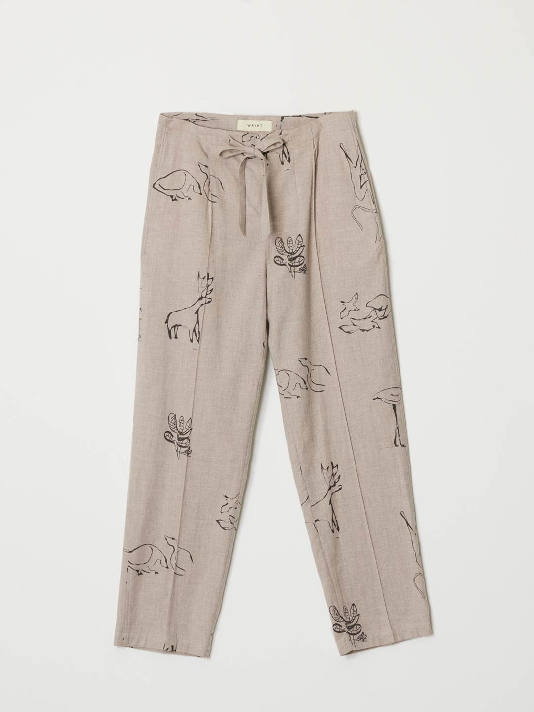 Strings Waist Trouser - Light Brown
