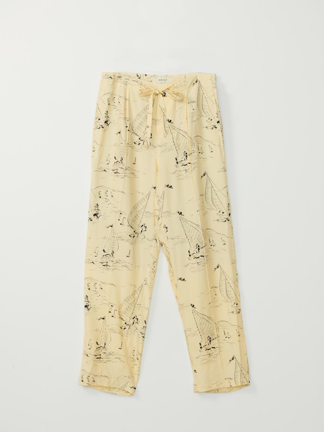 Strings Waist Trousers - Light Yellow