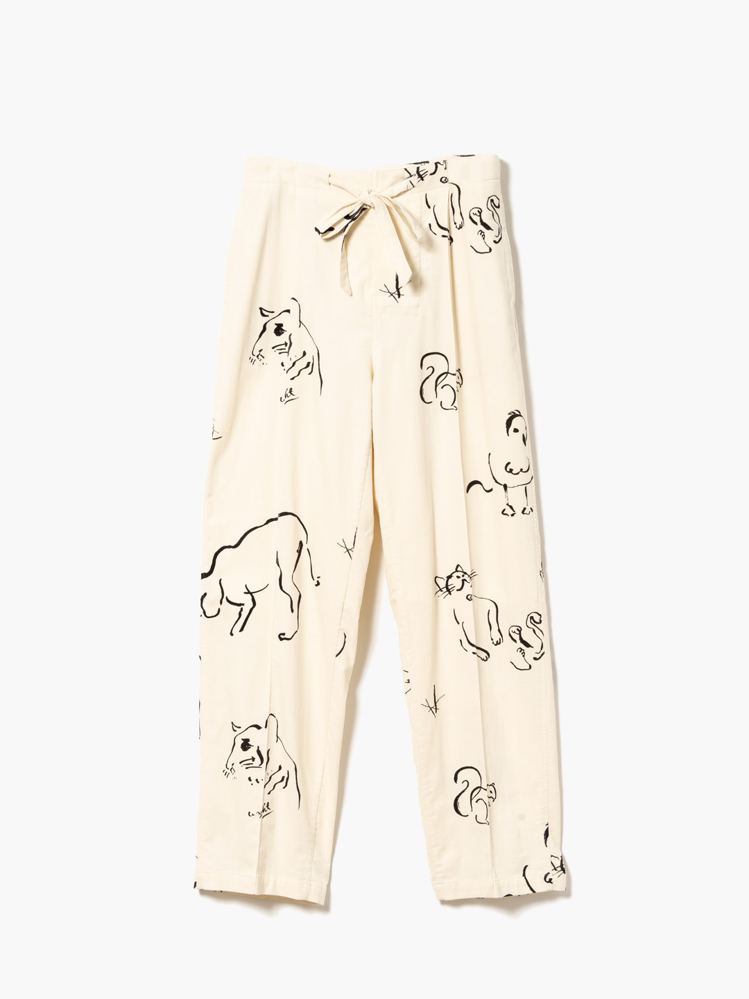 Strings Waist Trouser - Off White
