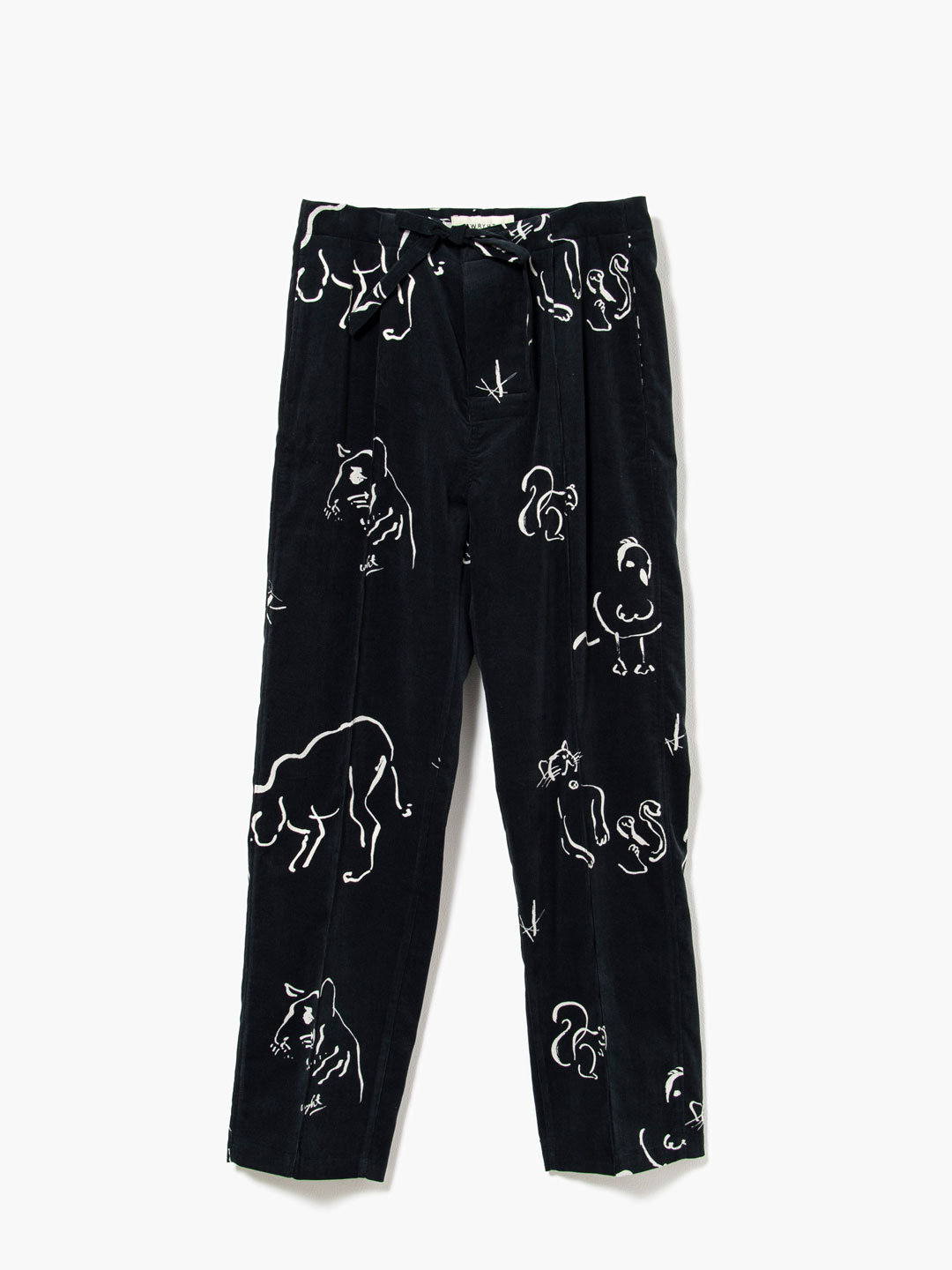 Strings Waist Trouser - Black