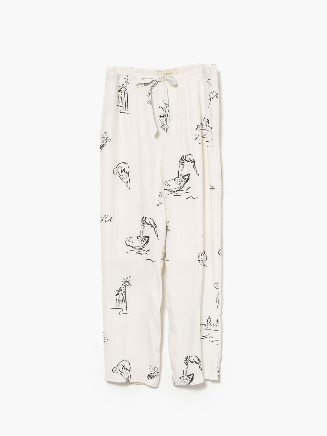 Strings Waist Trouser - Off White