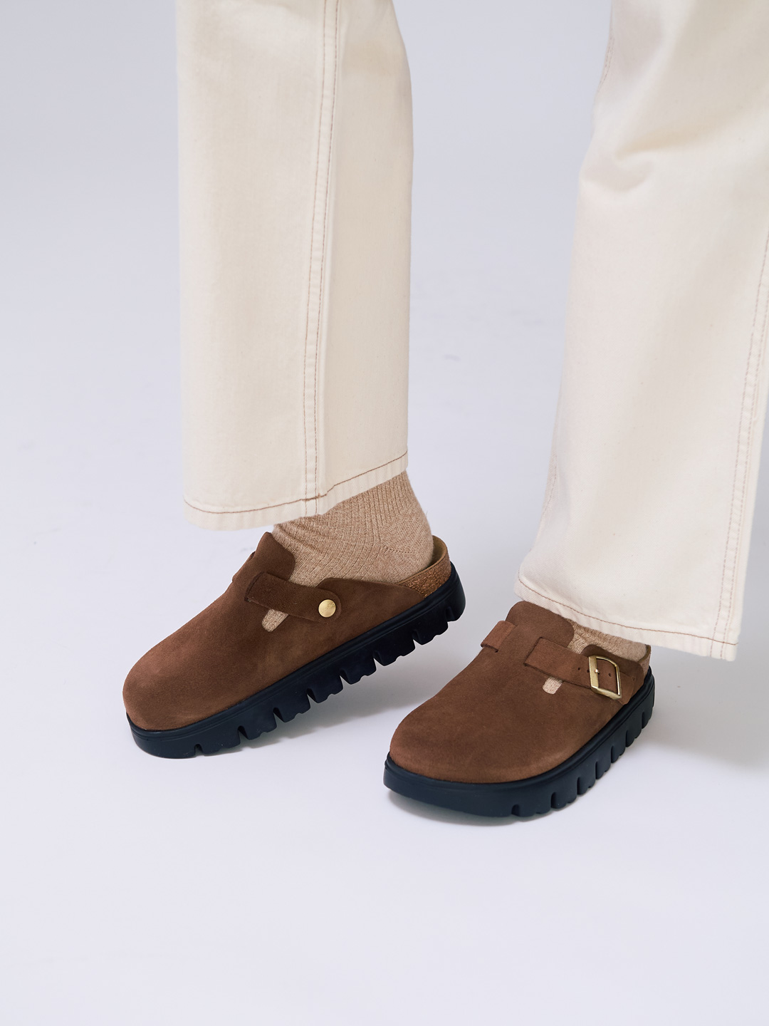 Boston Chunky Sandals - Brown