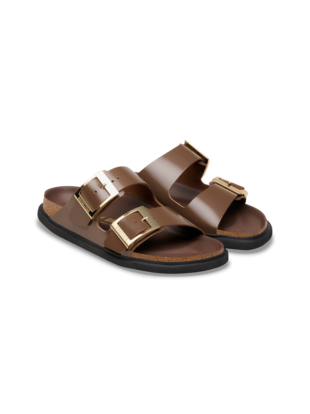 Arizona Droplet Buckle Sandal - Dark Brown