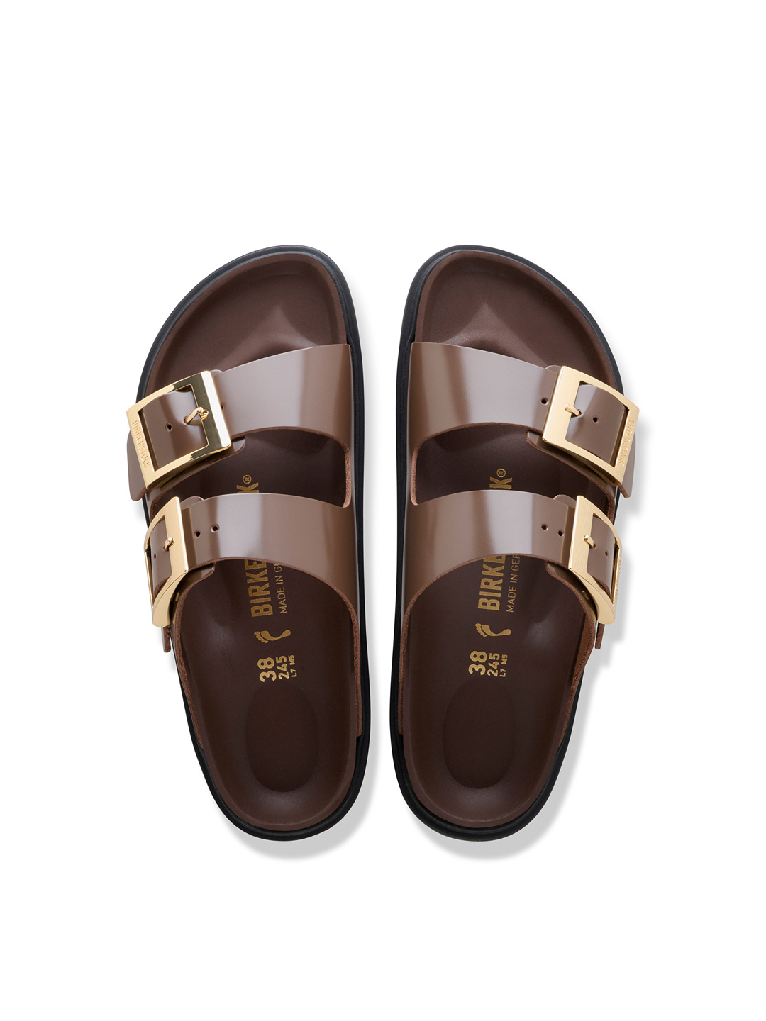 Arizona Droplet Buckle Sandal - Dark Brown