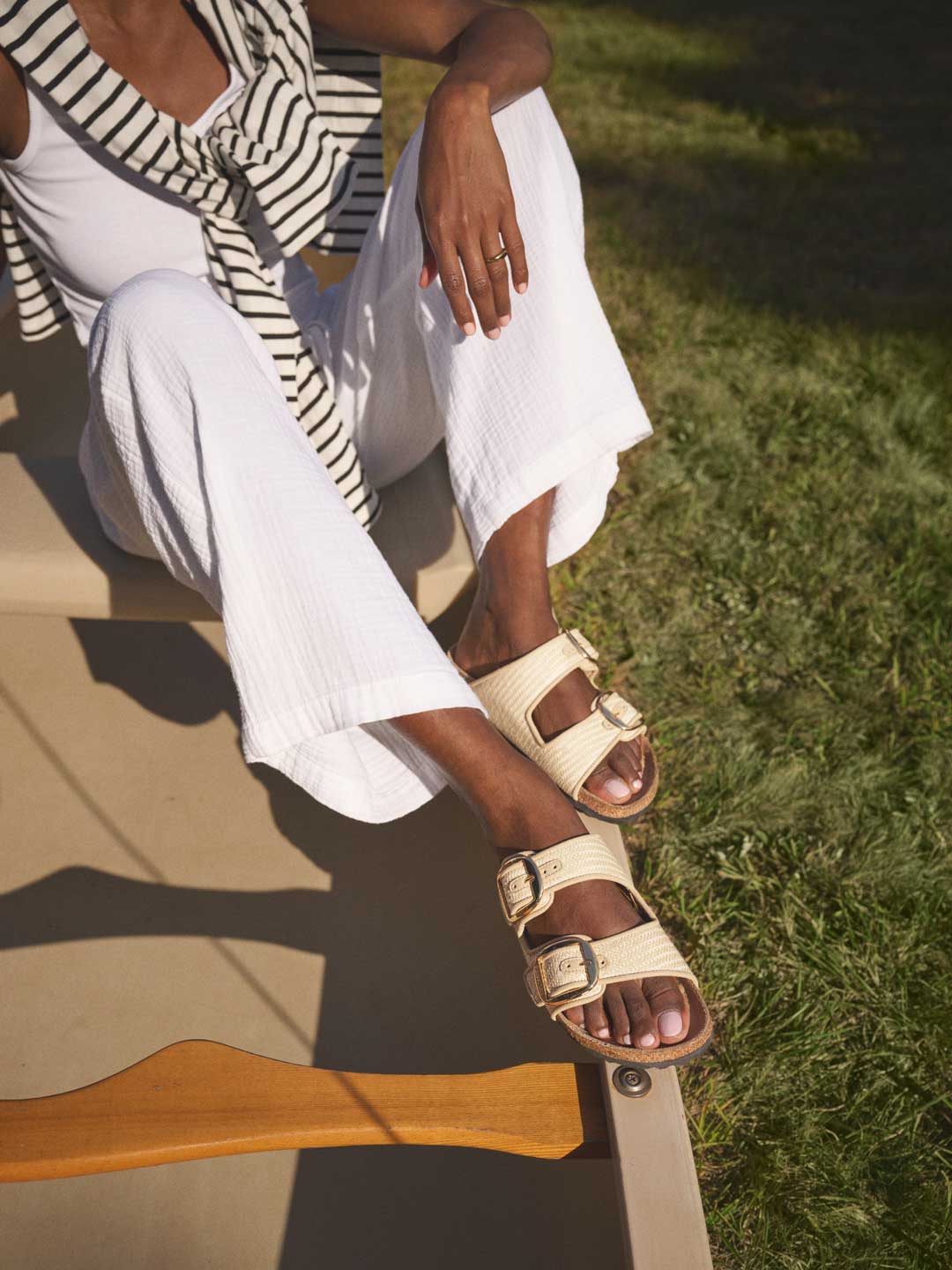 Arizona Droplet Buckle Sandal - Dark Brown