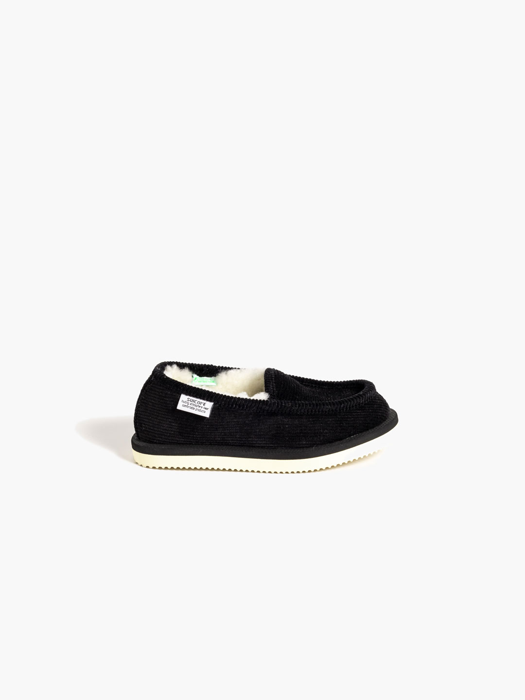 SSD Kid's Mouton Slip-on Shoes - Black