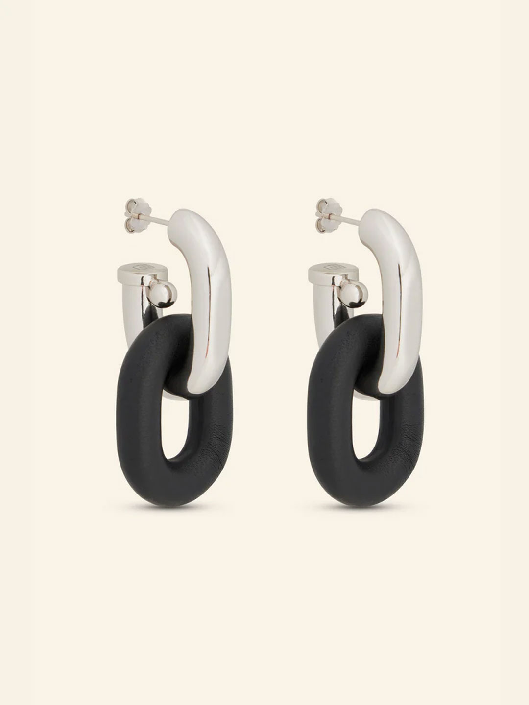 XL LINK Double Hoops - Black