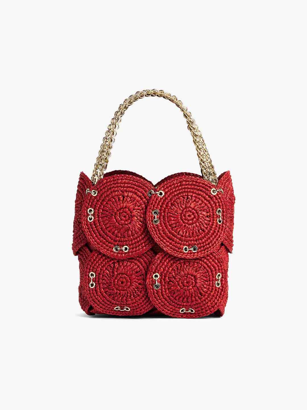Disc Handbag - Red