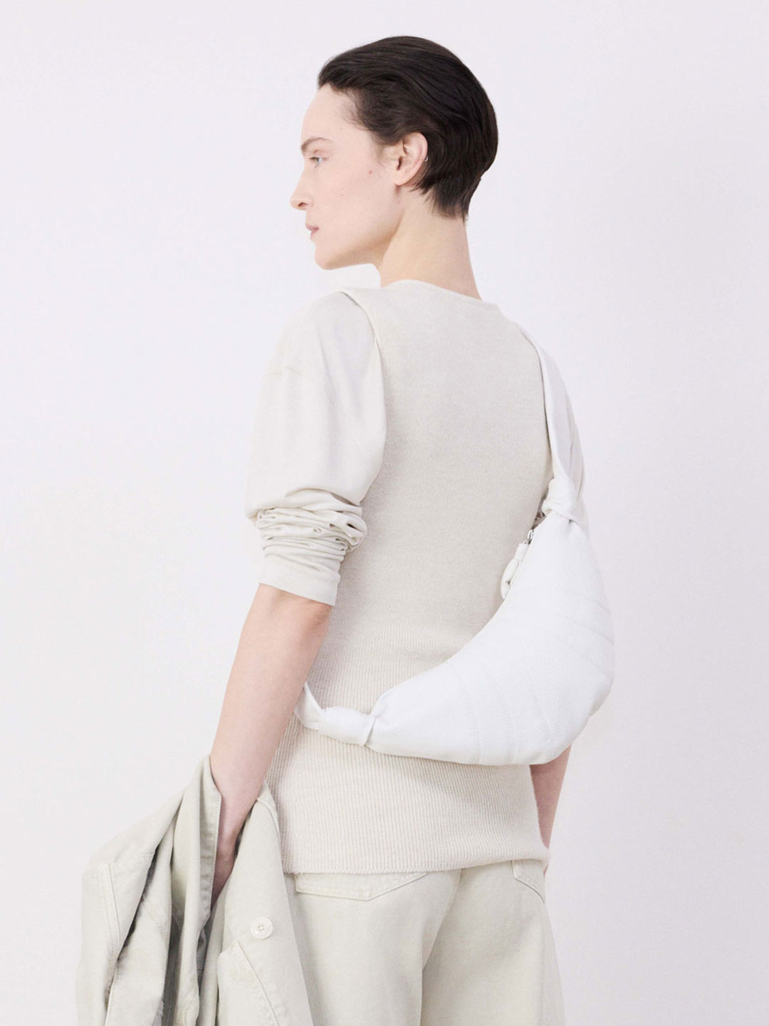 Small Croissant Bag - Off White