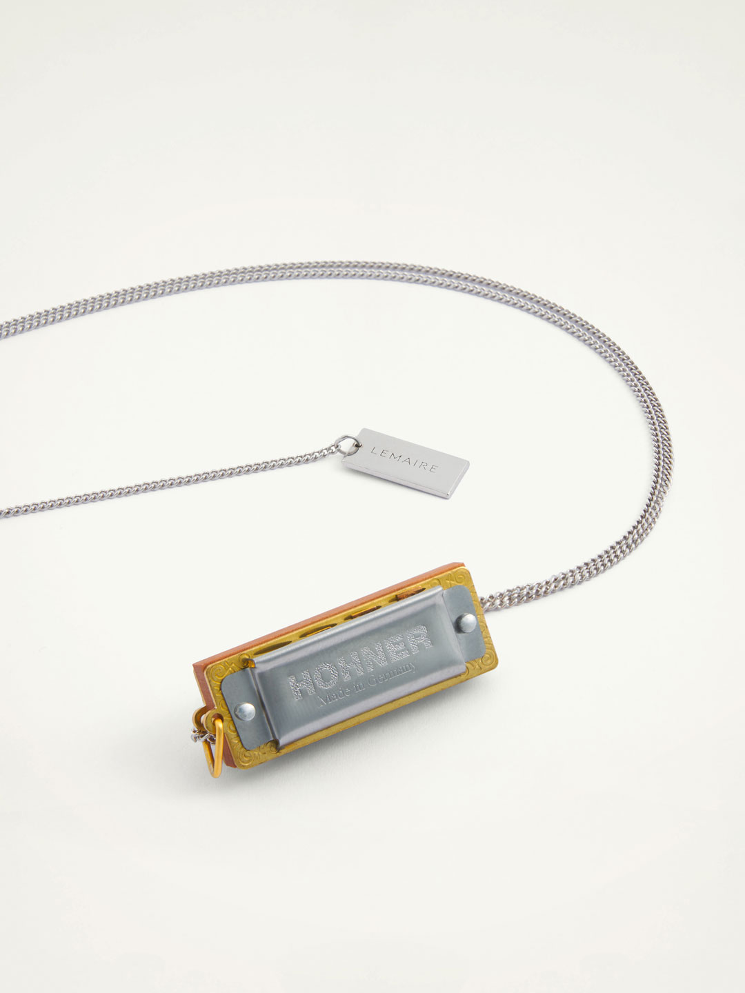 Harmonica Necklace - Silver