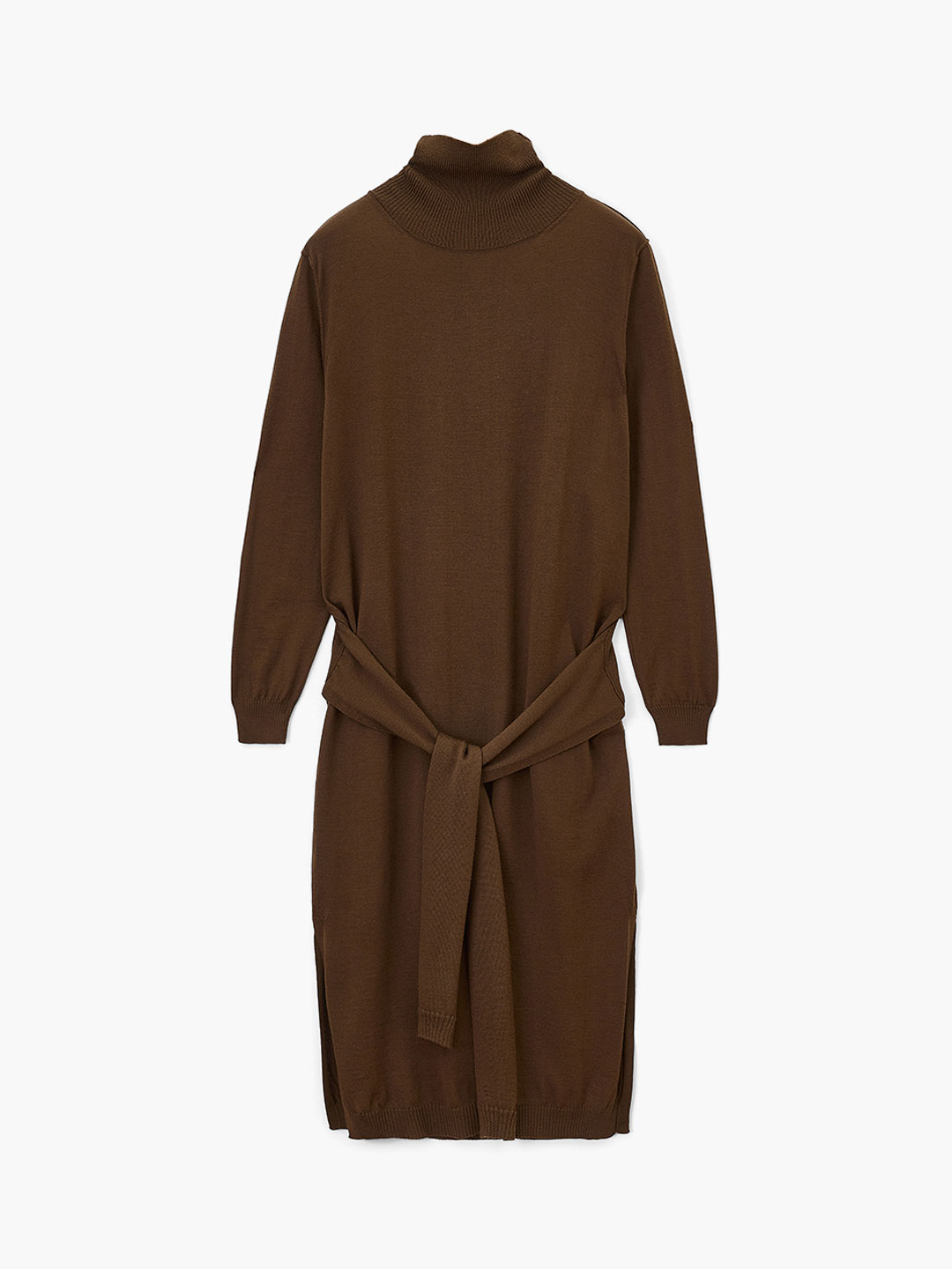 Trompe L'oeil Dress - Brown