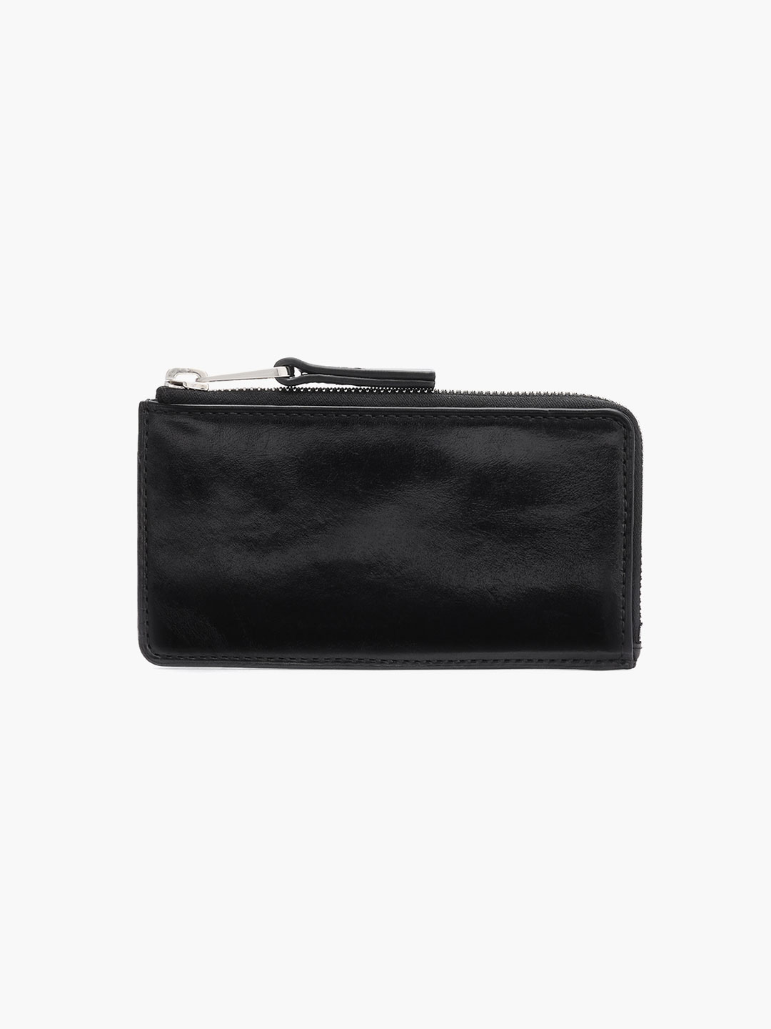 Patina Zip Coin Card Holder - Black