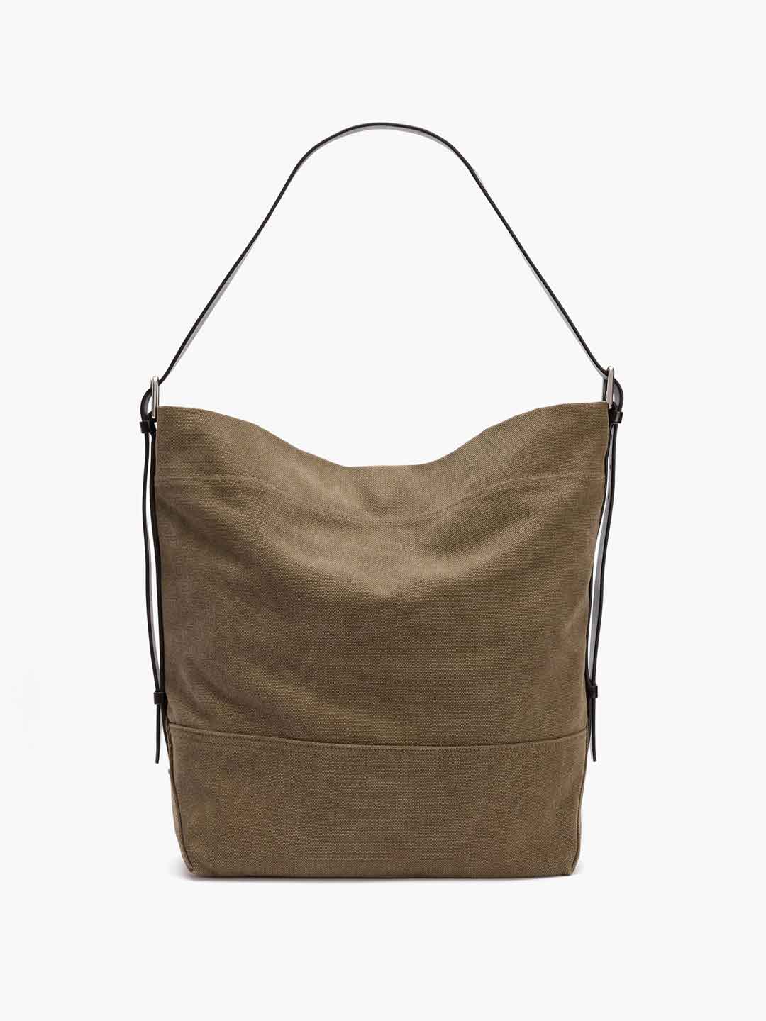 Belted Tote Bag - Sage