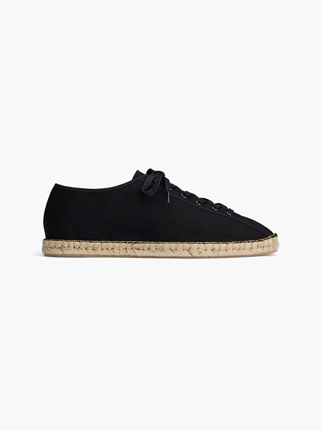Linoleum Laced Espadrilles - Black