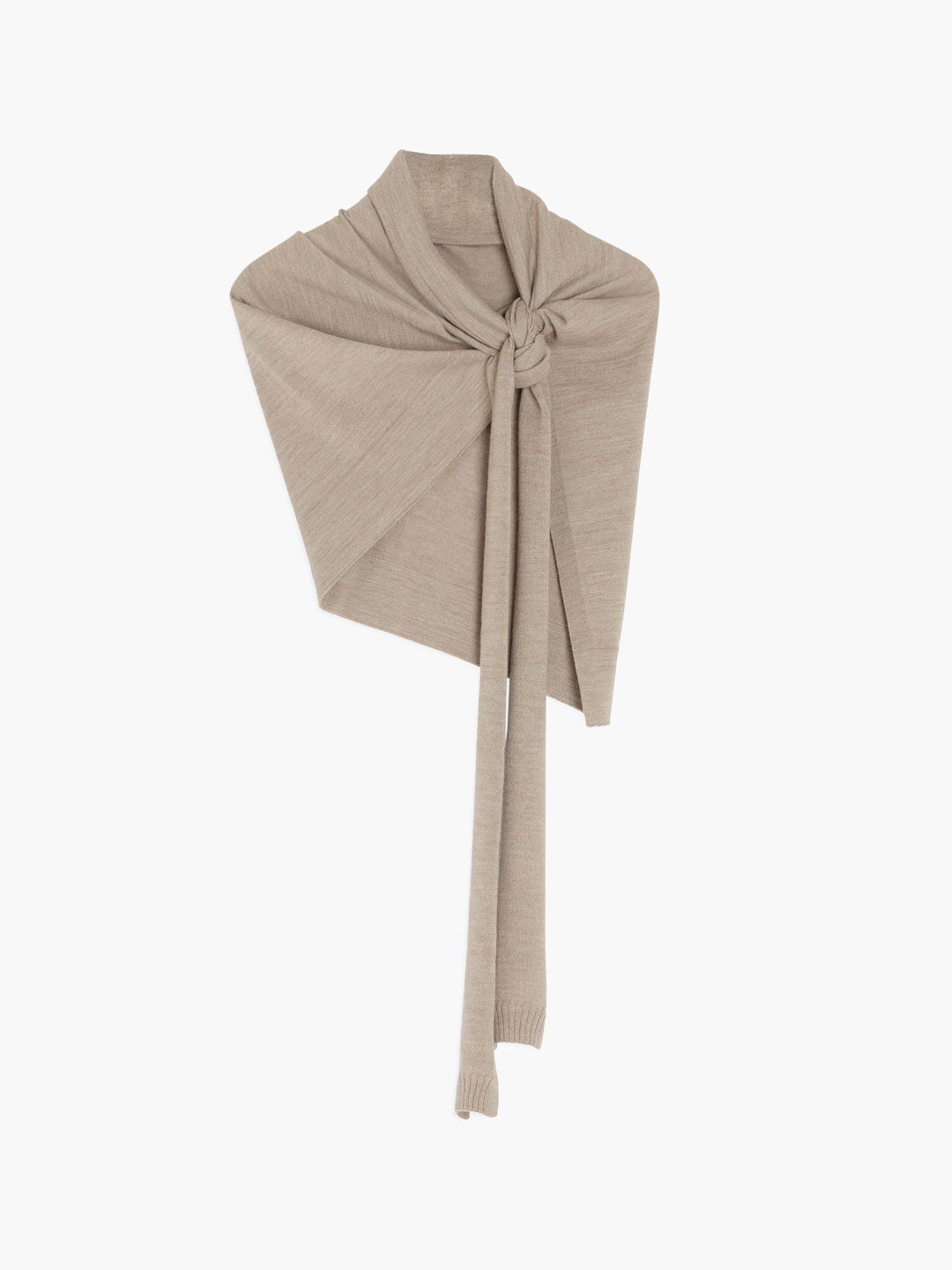 Trompe L'oeil Scarf - Light Taupe