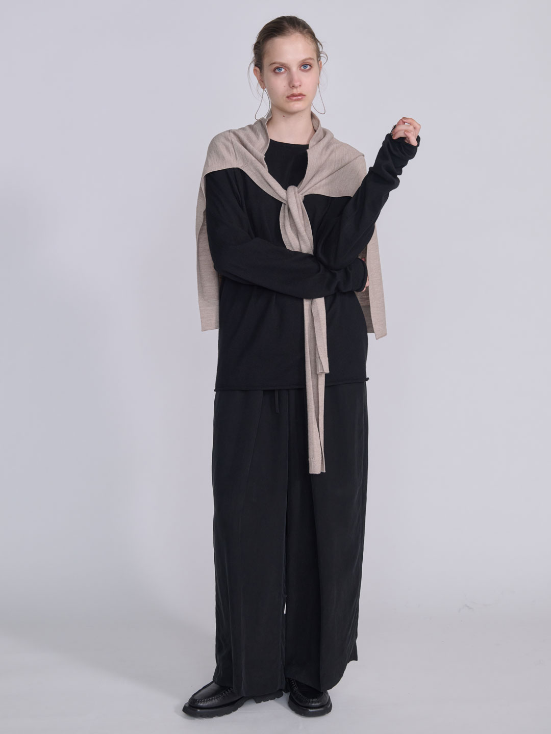 LE MAIRE(ルメール) | トルンプ ルイユ スカーフ - ライトベージュ