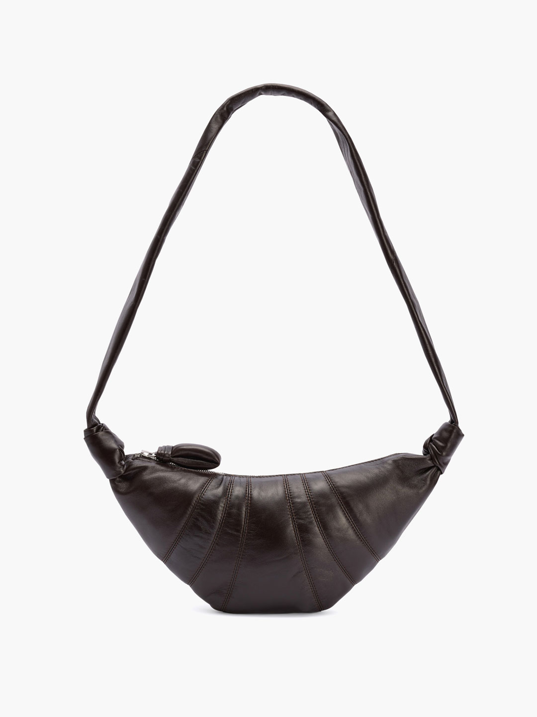 Small Croissant Bag - Dark Brown