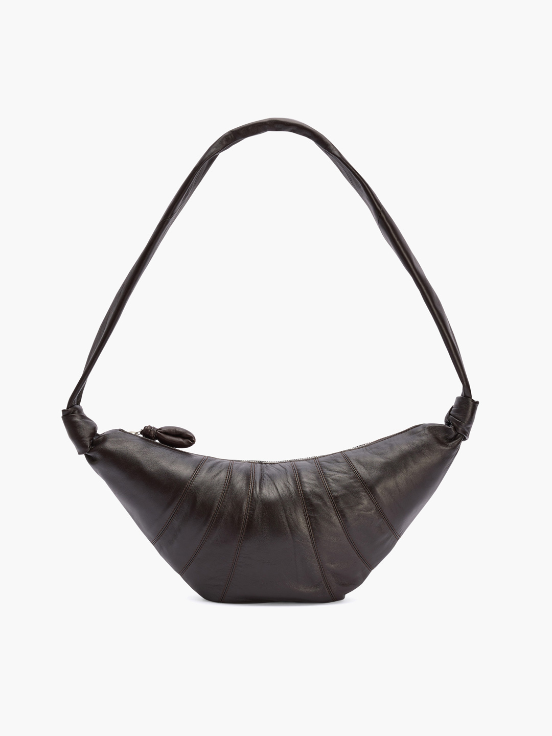 Medium Croissant Bag - Dark Brown