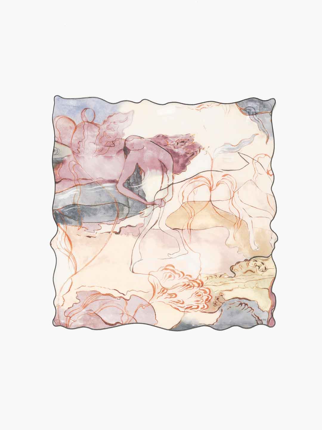 Aquarel 60×60 Irregulie Scarf - Multi