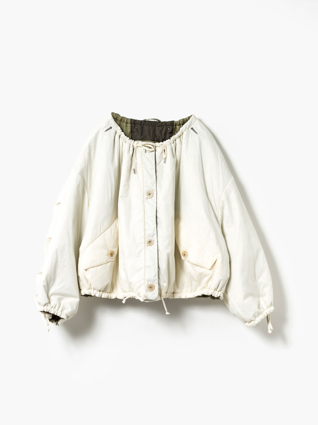 【予約販売】Reversible Parachute Bomber Jacket - White