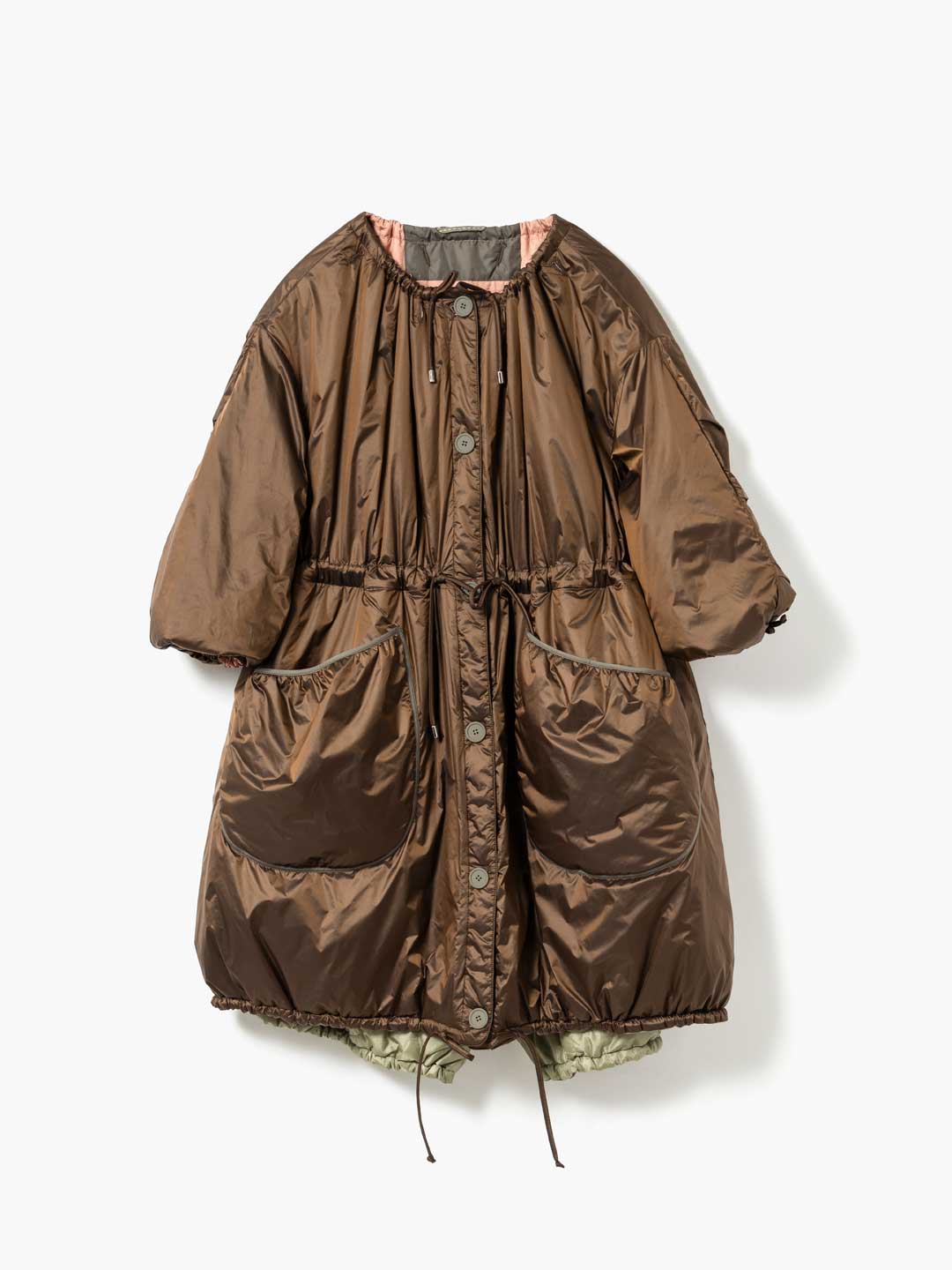 【予約販売】Reversible Parachute Parka Coat - Bronze