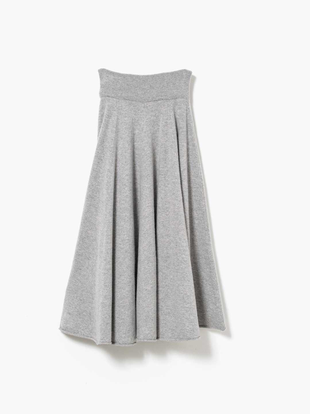 Twirl Knit Skirt - Grey