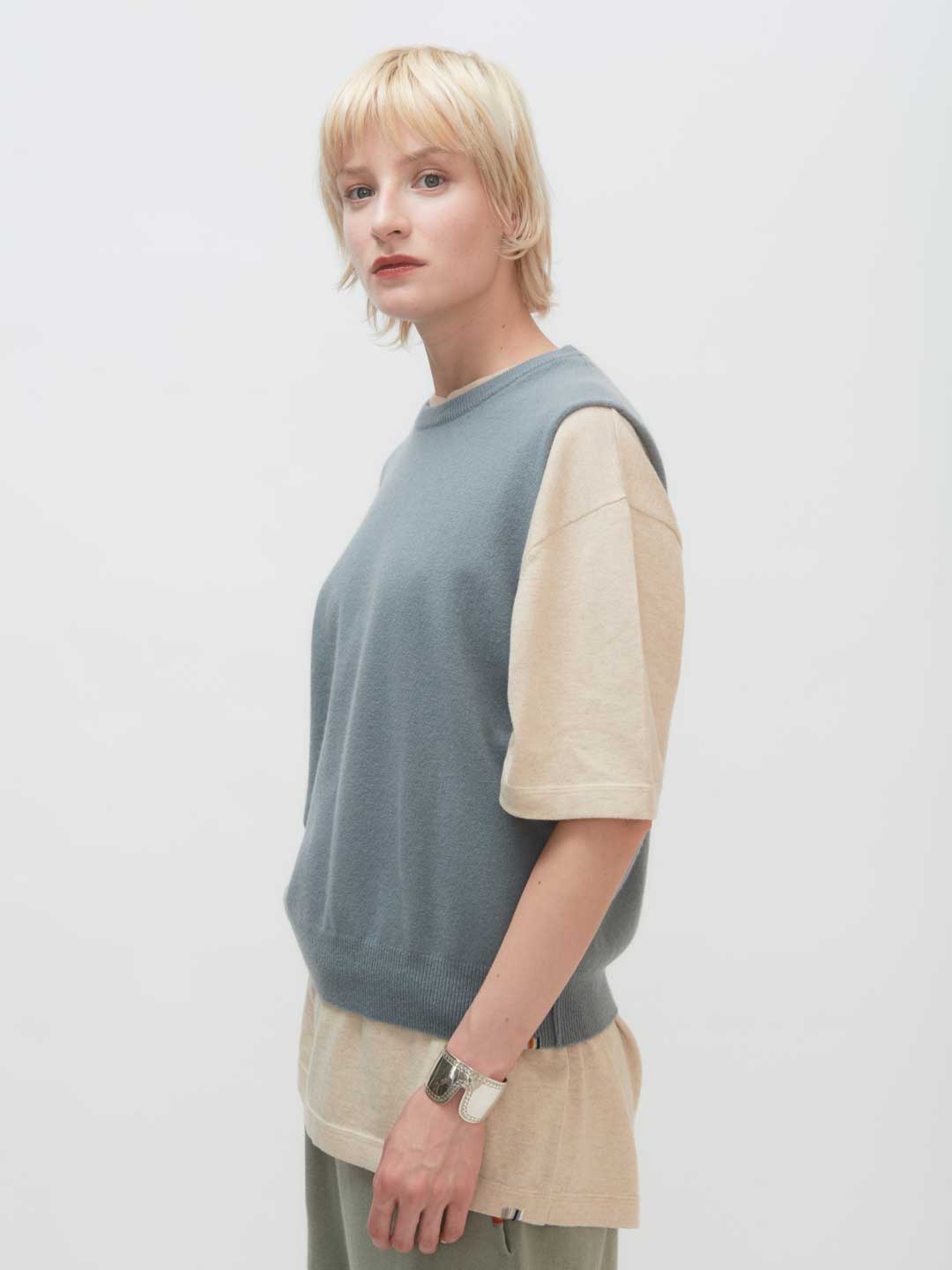 Be now Knit Vest - Sage