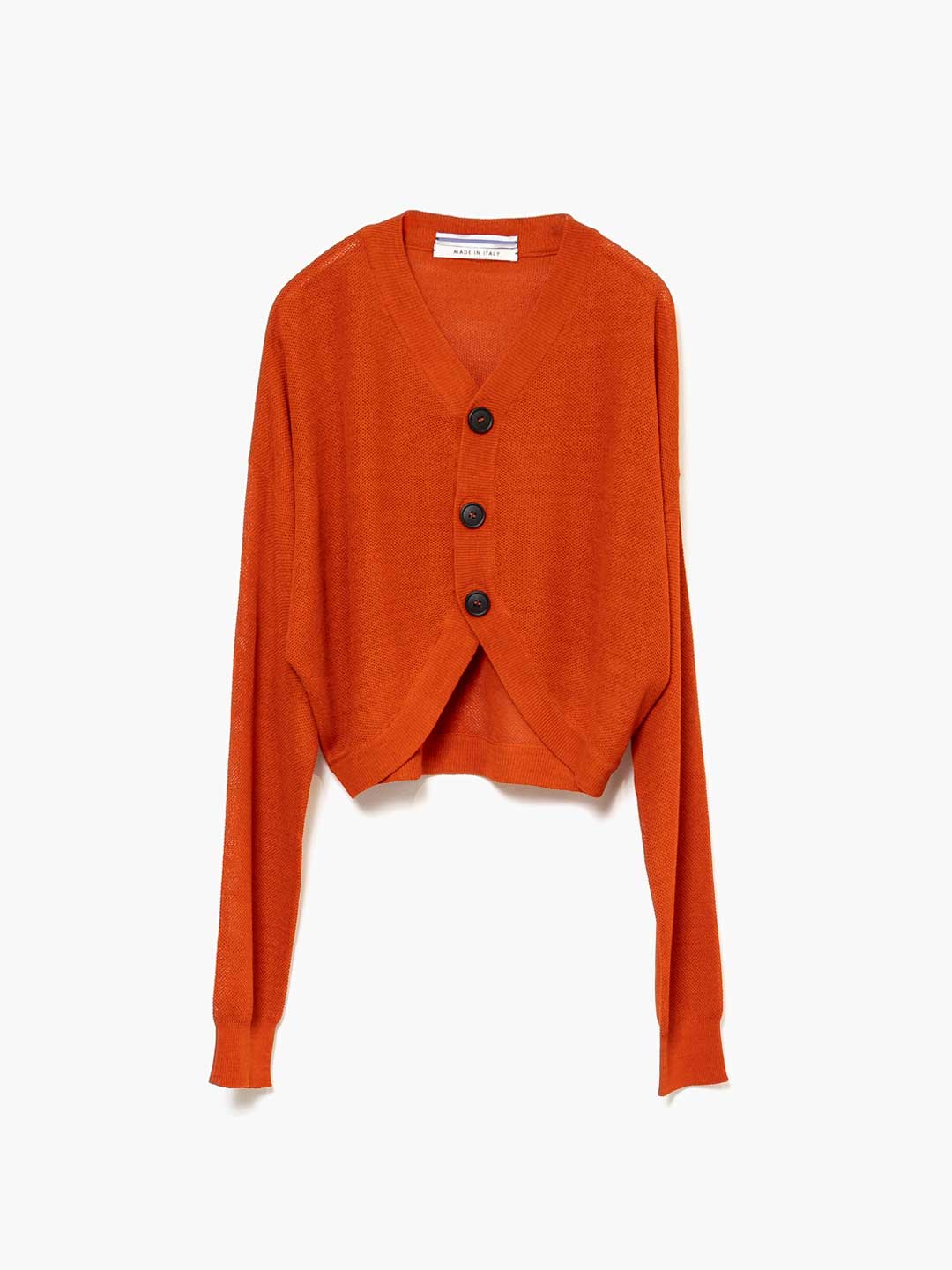 Silk Cardigan - Orange