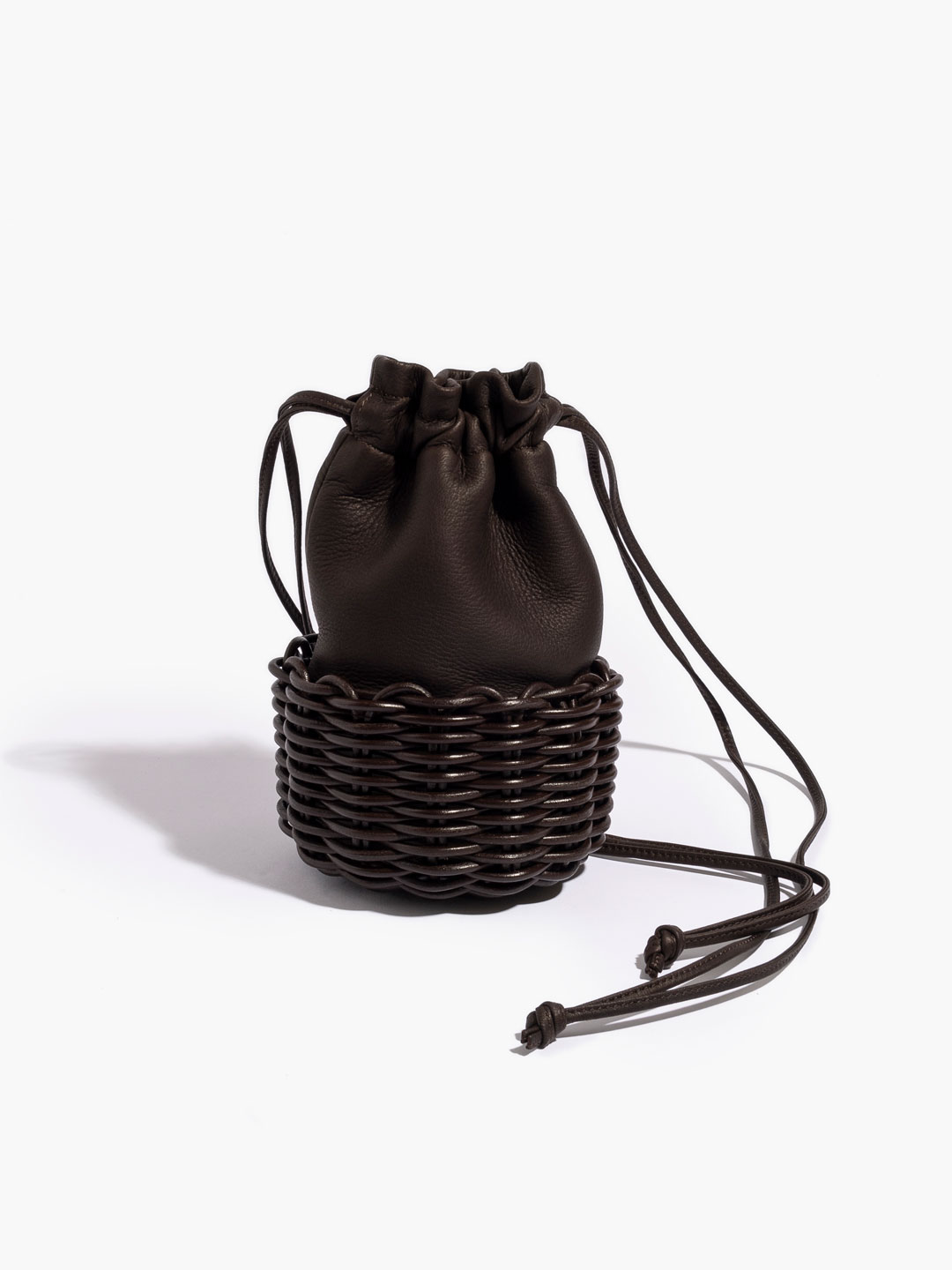 Trecce Small Bag - Dark Brown