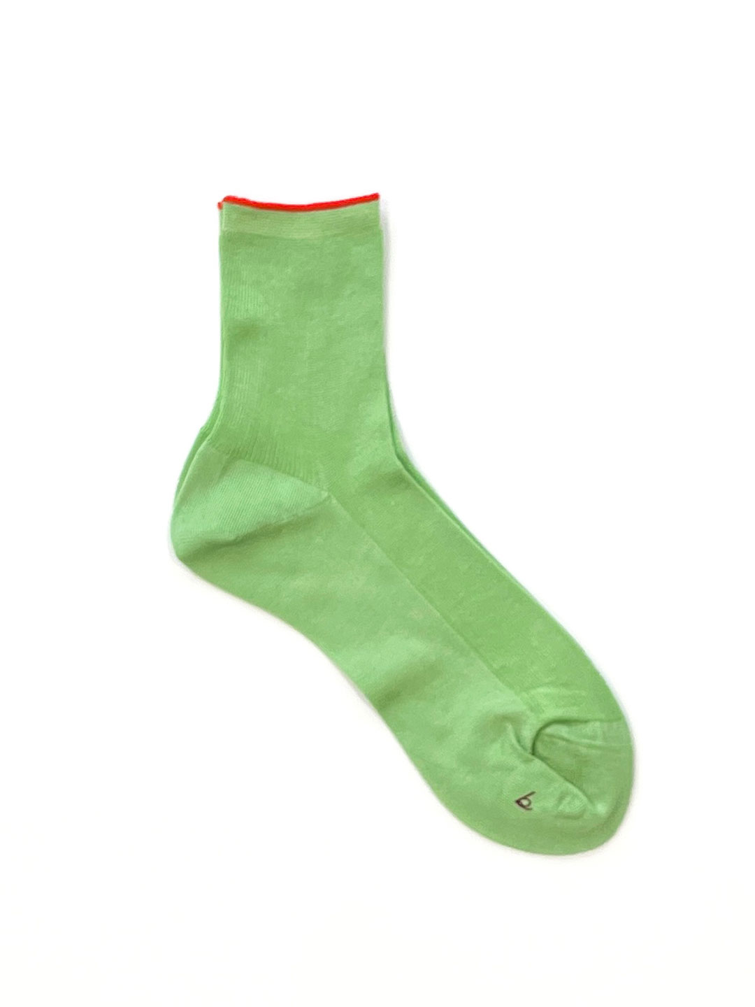 Fine Ribbed Basic Socks - Light Green