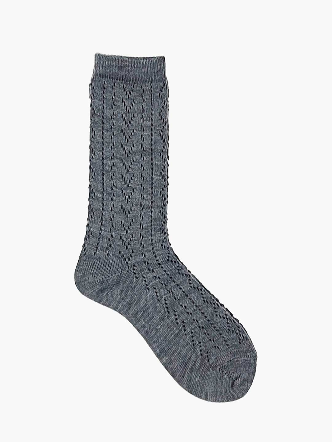 Lacy Socks - Charcoal Grey