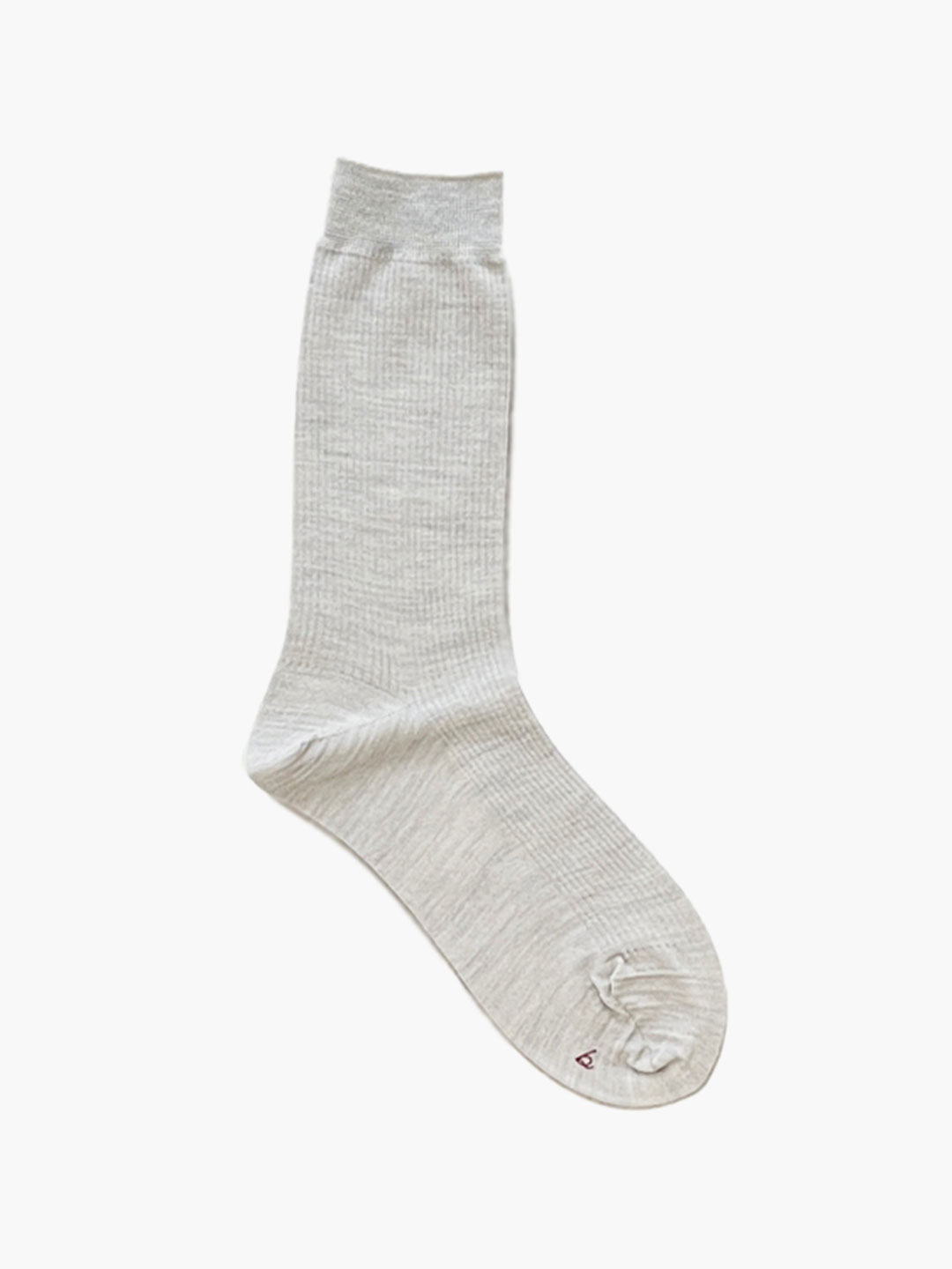 Basic Ribbed Socks - Grey Beige