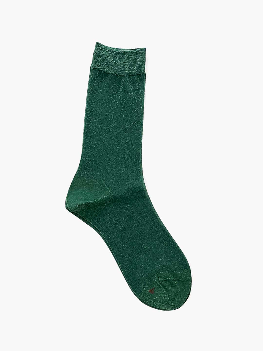 Sheer Lurex Socks - Green