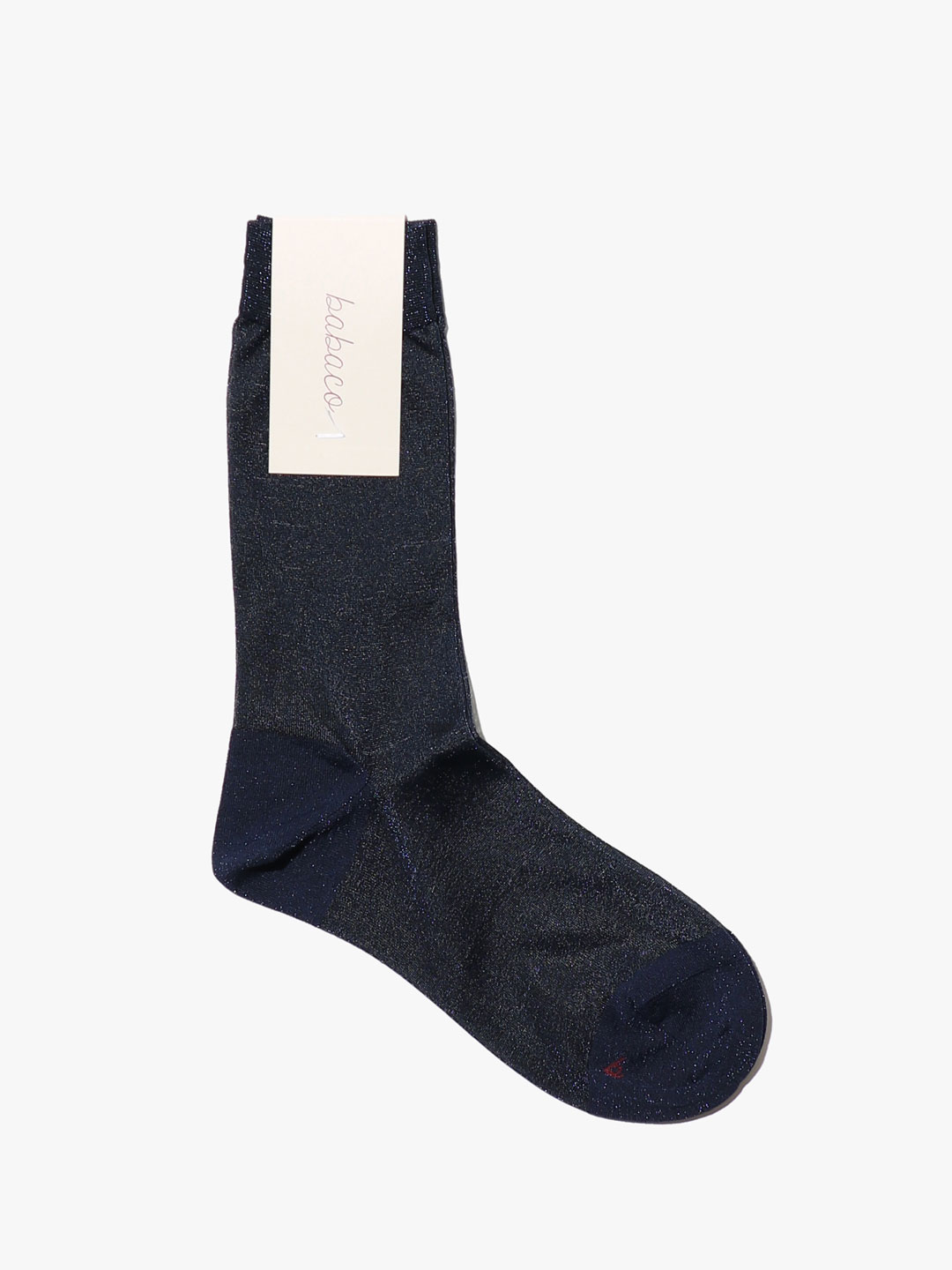Lurex Sheer Socks - Navy