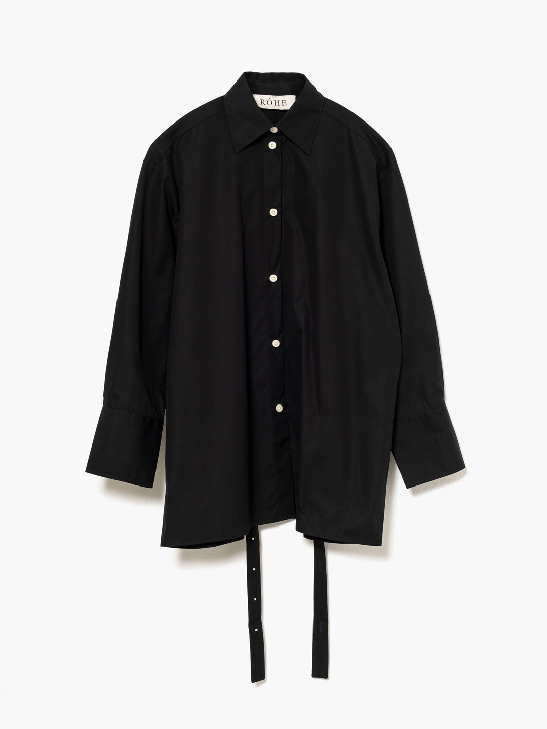 Open Back Shirt - Black