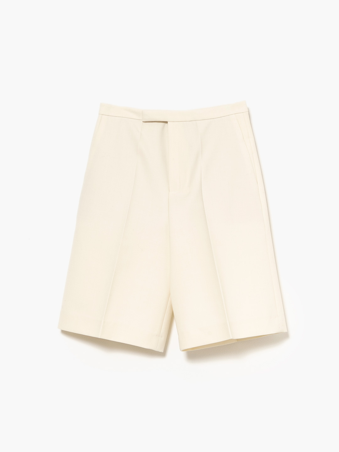 Tailored Wool Shorts - Ivory