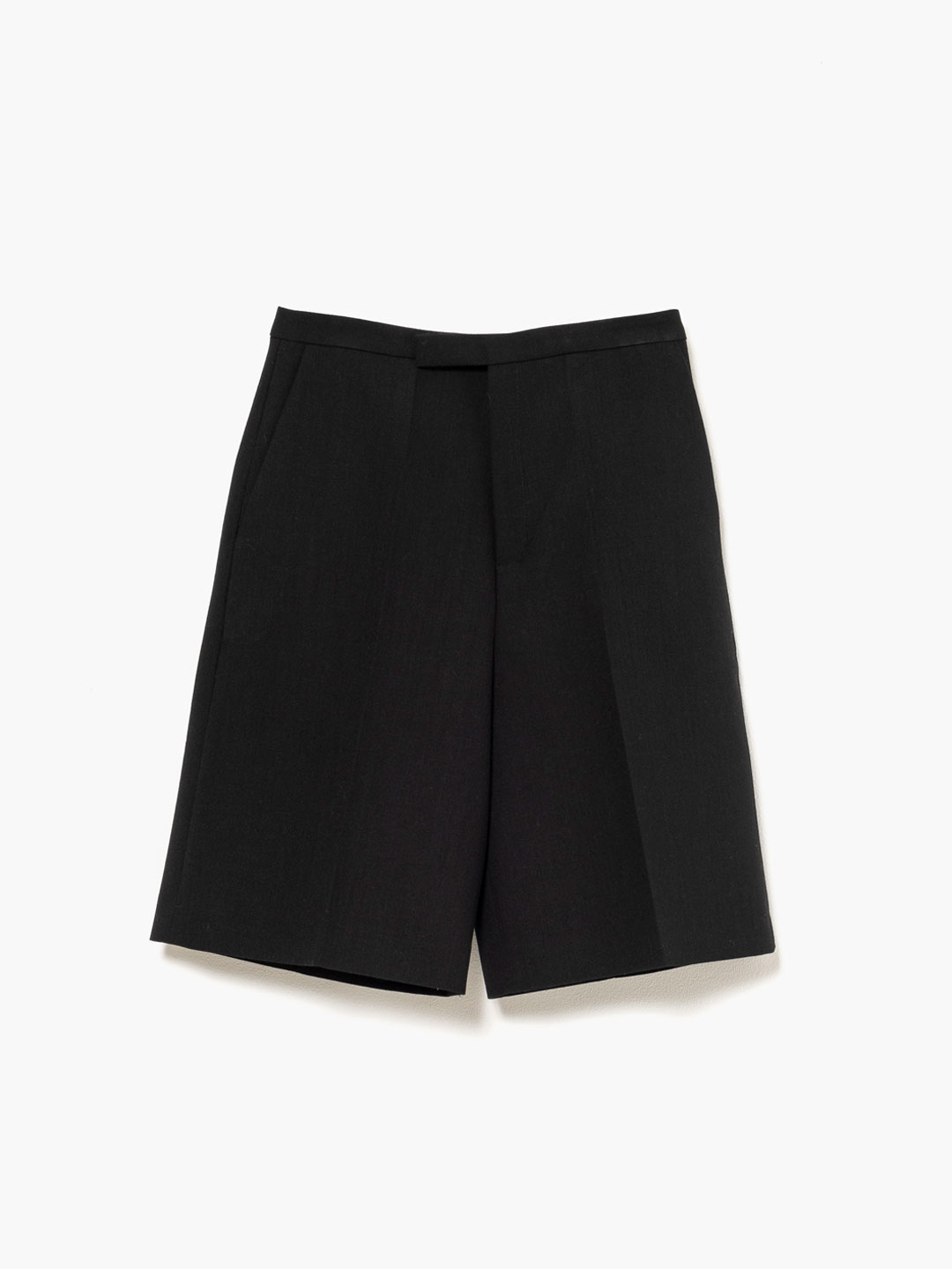 Tailored Wool Shorts - Black