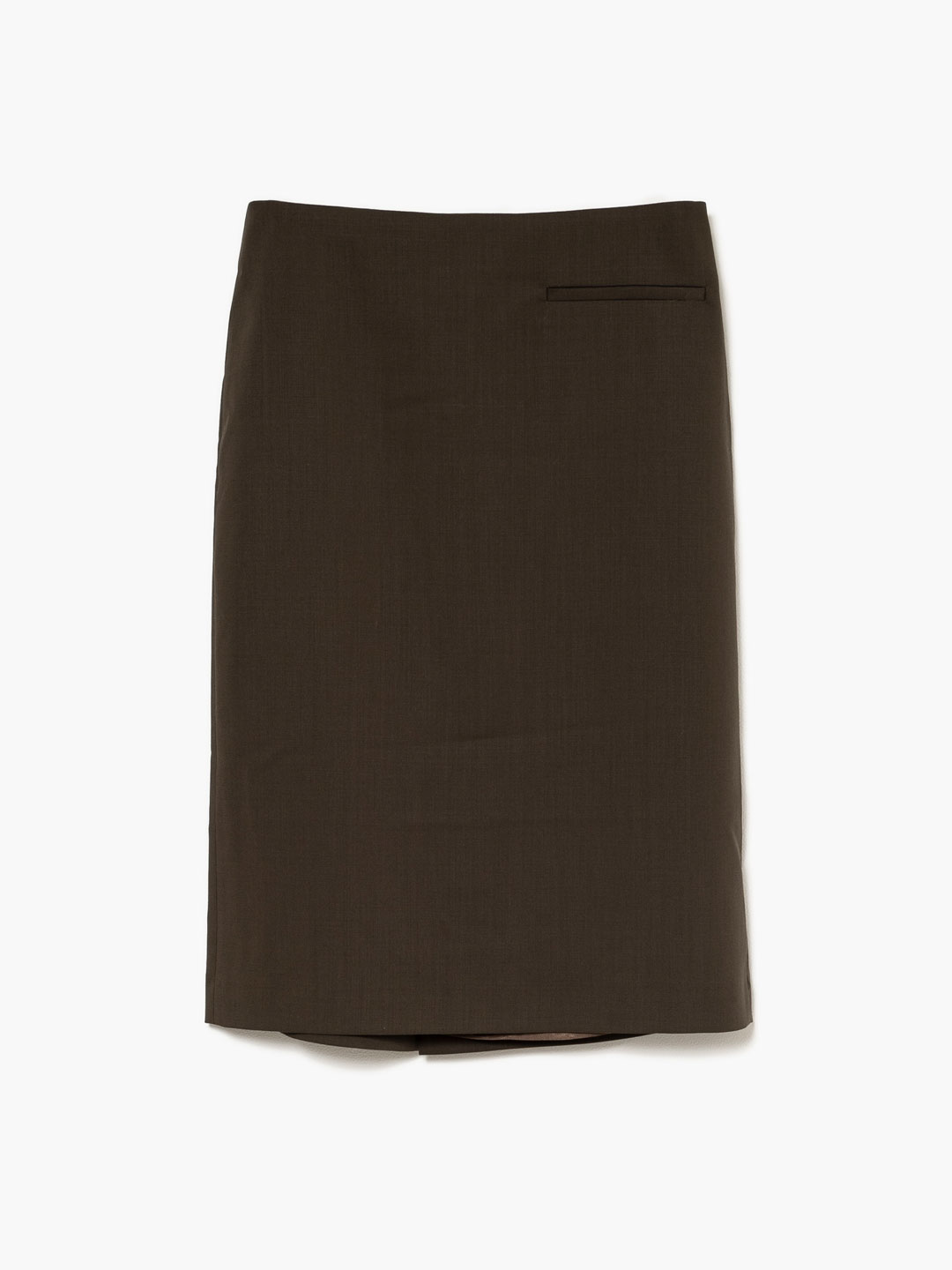 Tailored Pencil Skirt - Heather Brown