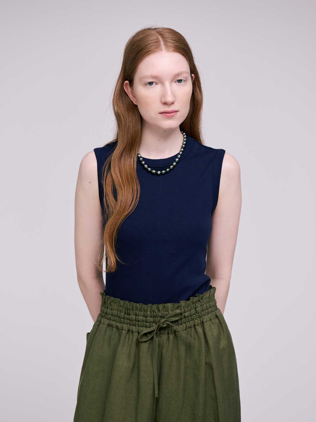 Esme Tank - Navy