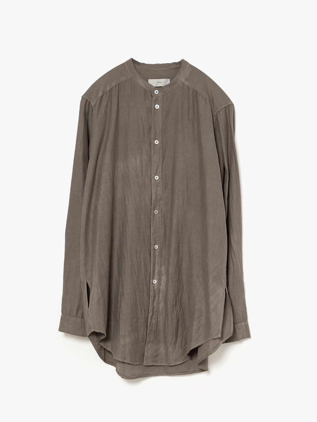 Side Slit Shirt - Grey