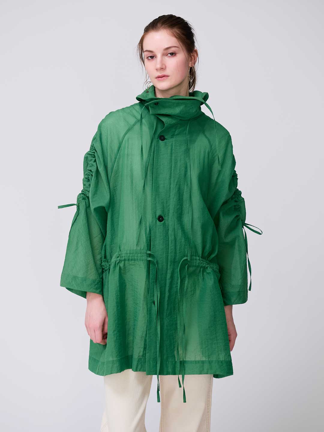 Membrane Short Coat - Green