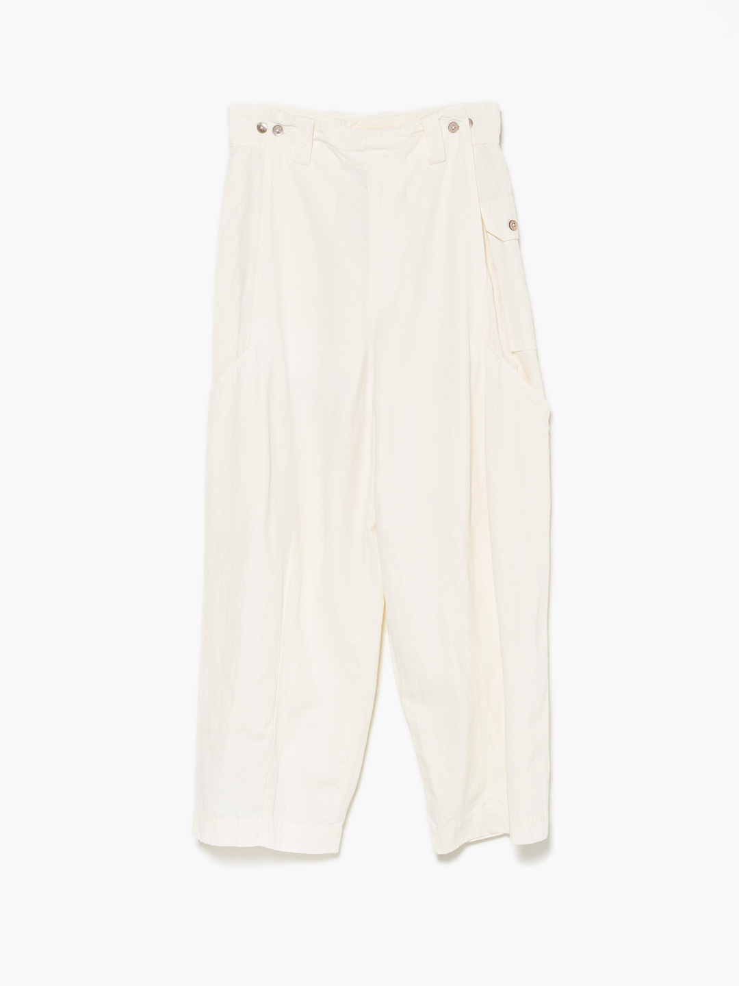 Washi Coverd Baggy Pants - Off White