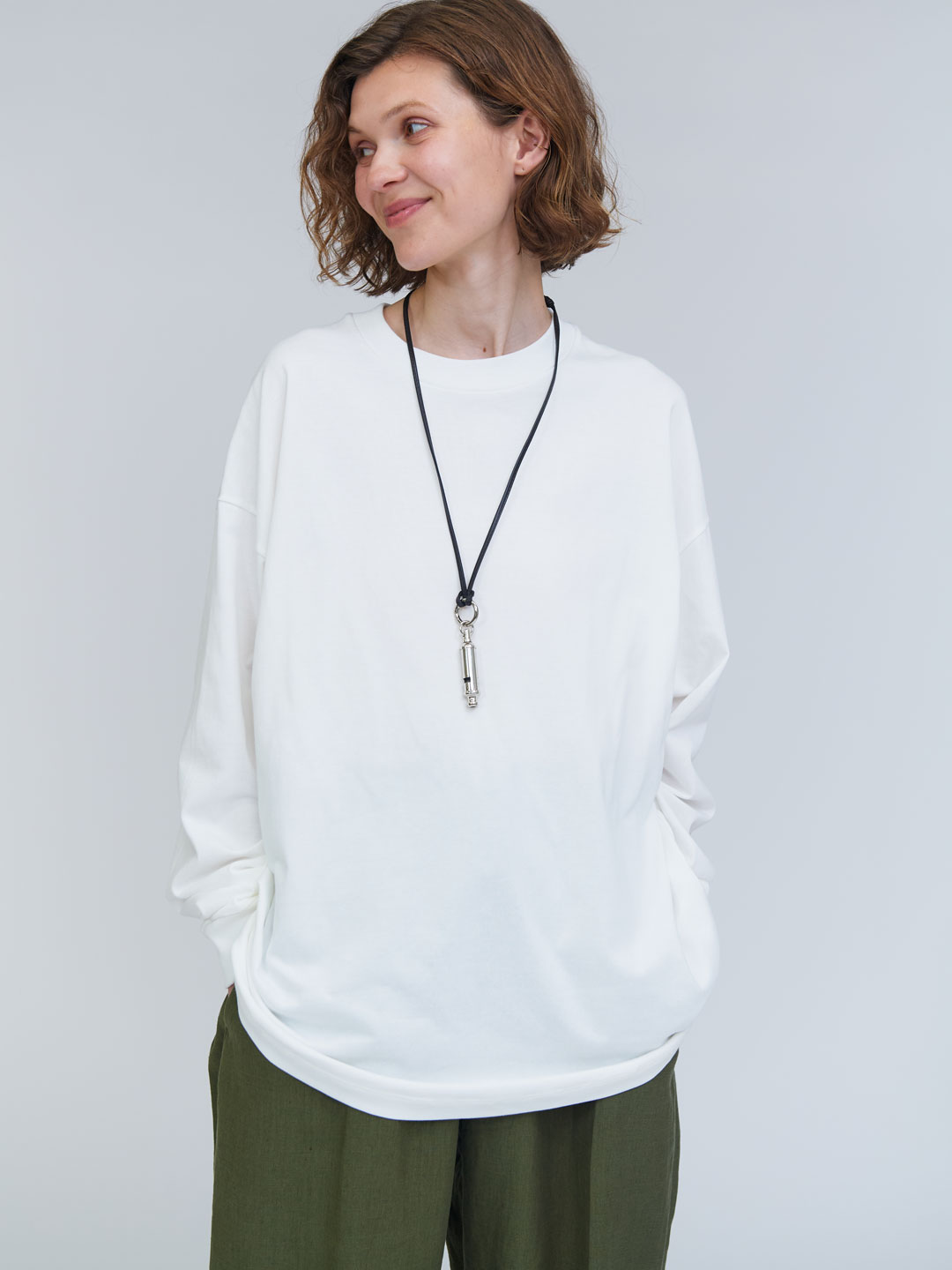 Big L/S T-Shirt - White
