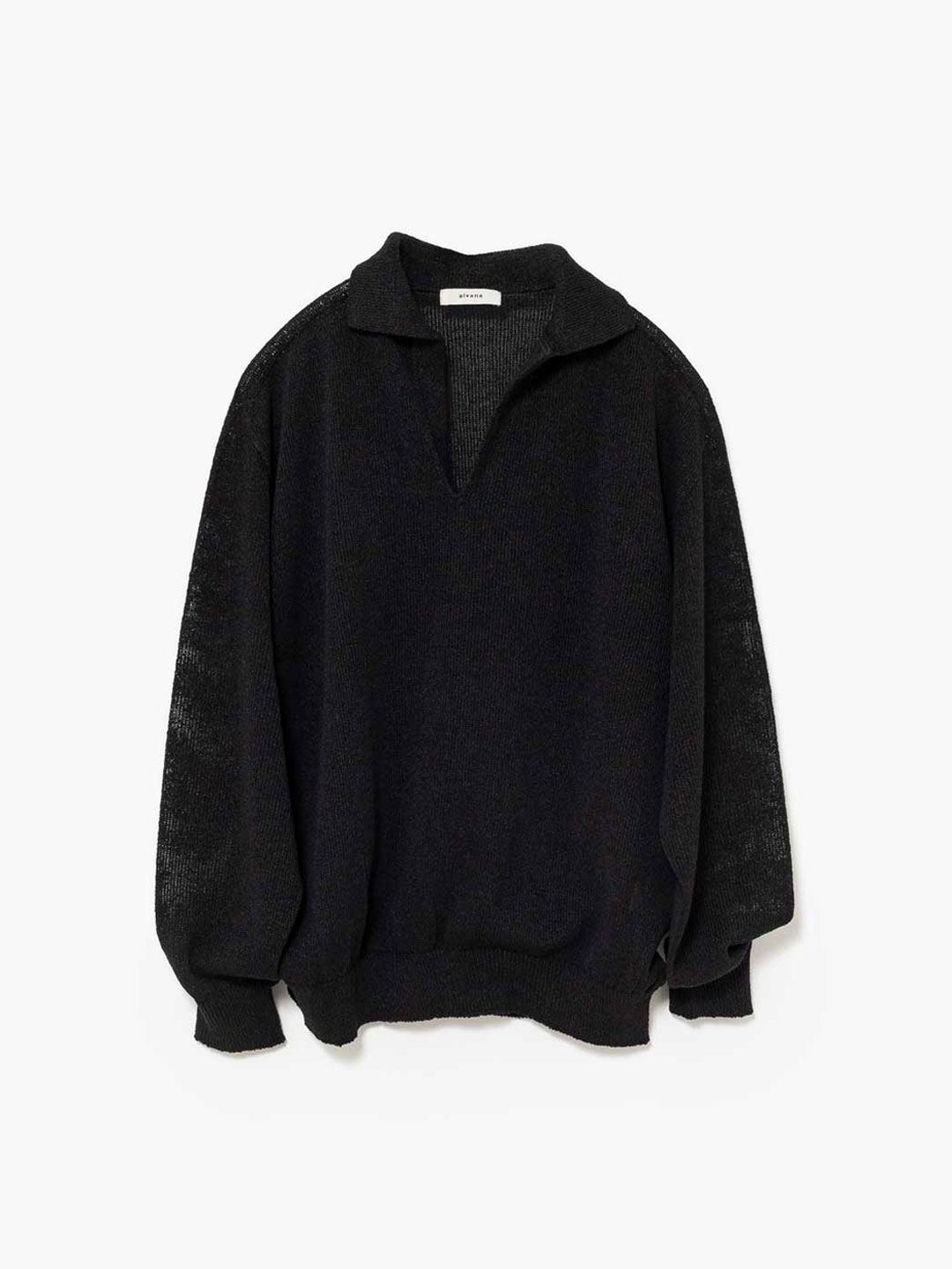 Washi Skipper L/S Knit - Black