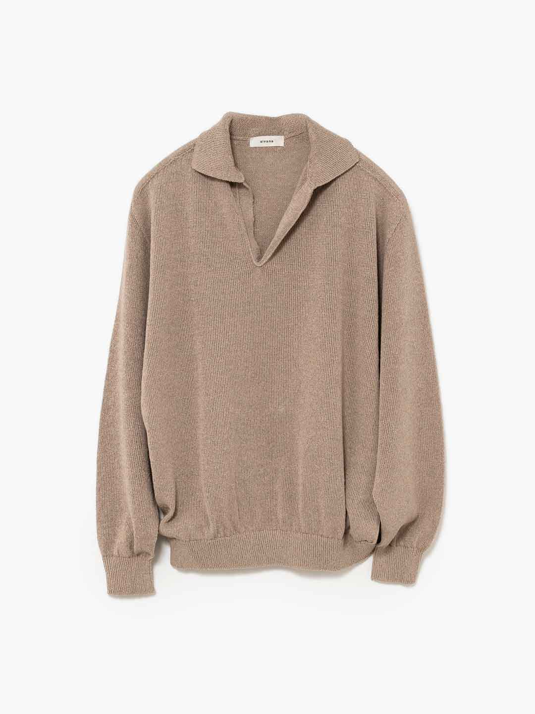 Washi Skipper L/S Knit - Ecru
