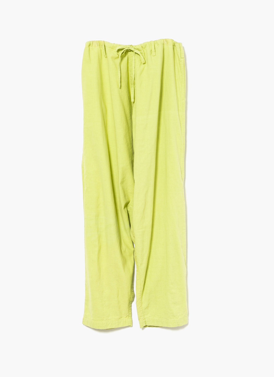 Uneven Double Cloth Pants - Light Green