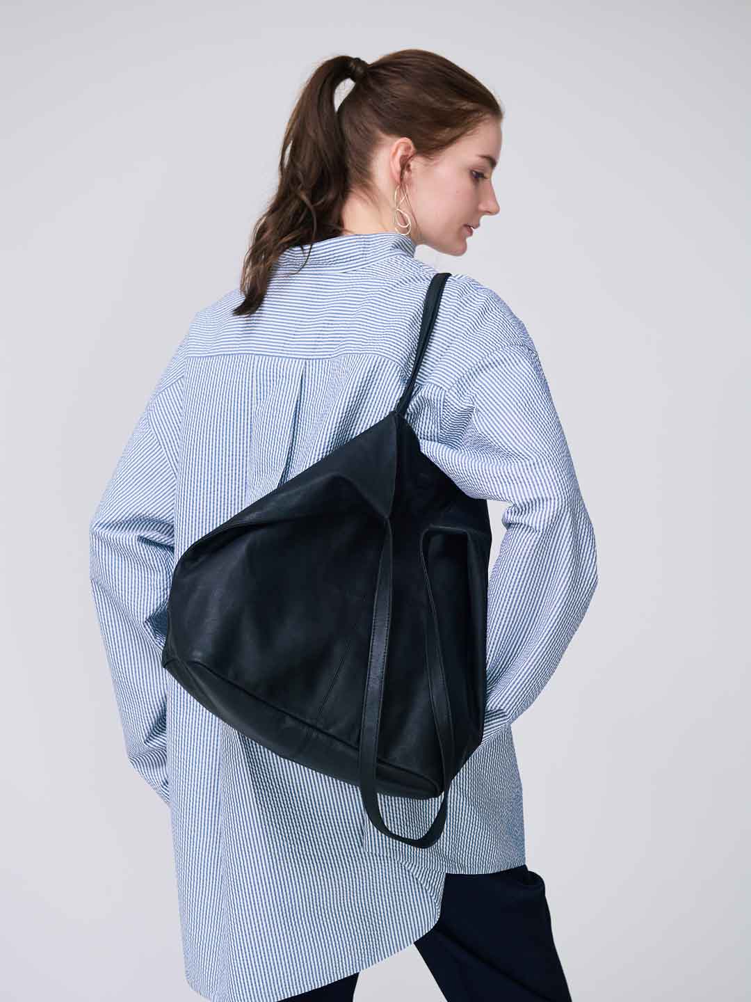 3way Large Tote Bag - Black